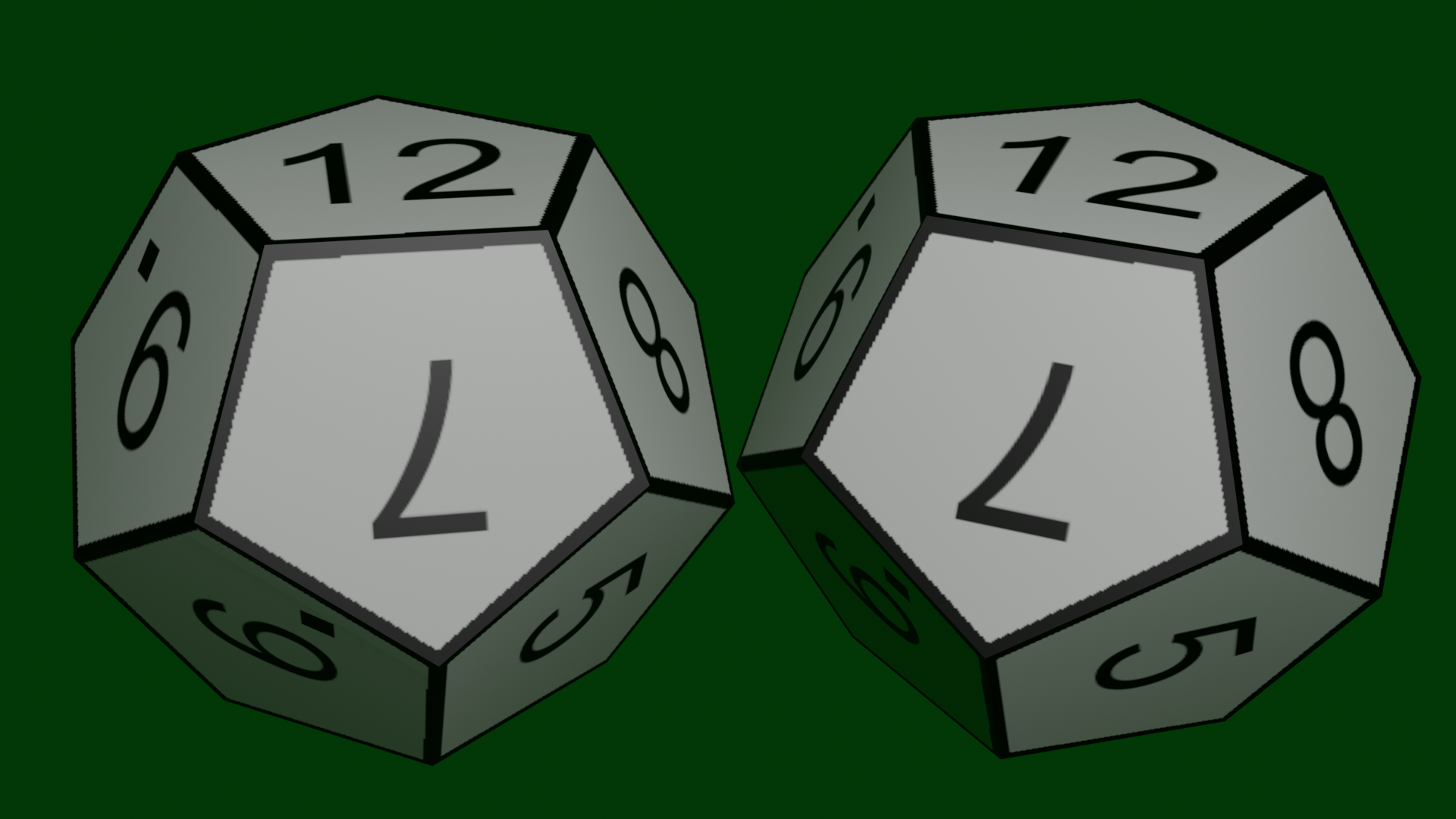 Cast of Dozens large logo: two D12s on a green background